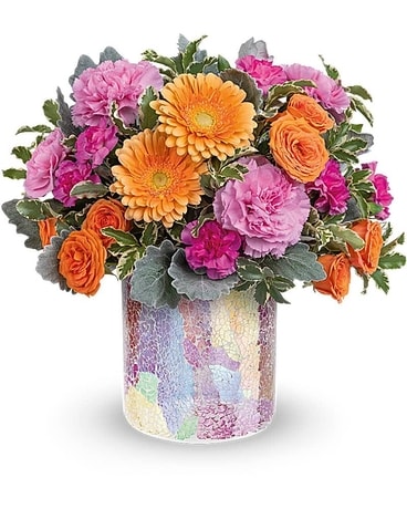 Jeweled Mosaic Flower Arrangement