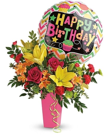Birthday Blast Flower Arrangement